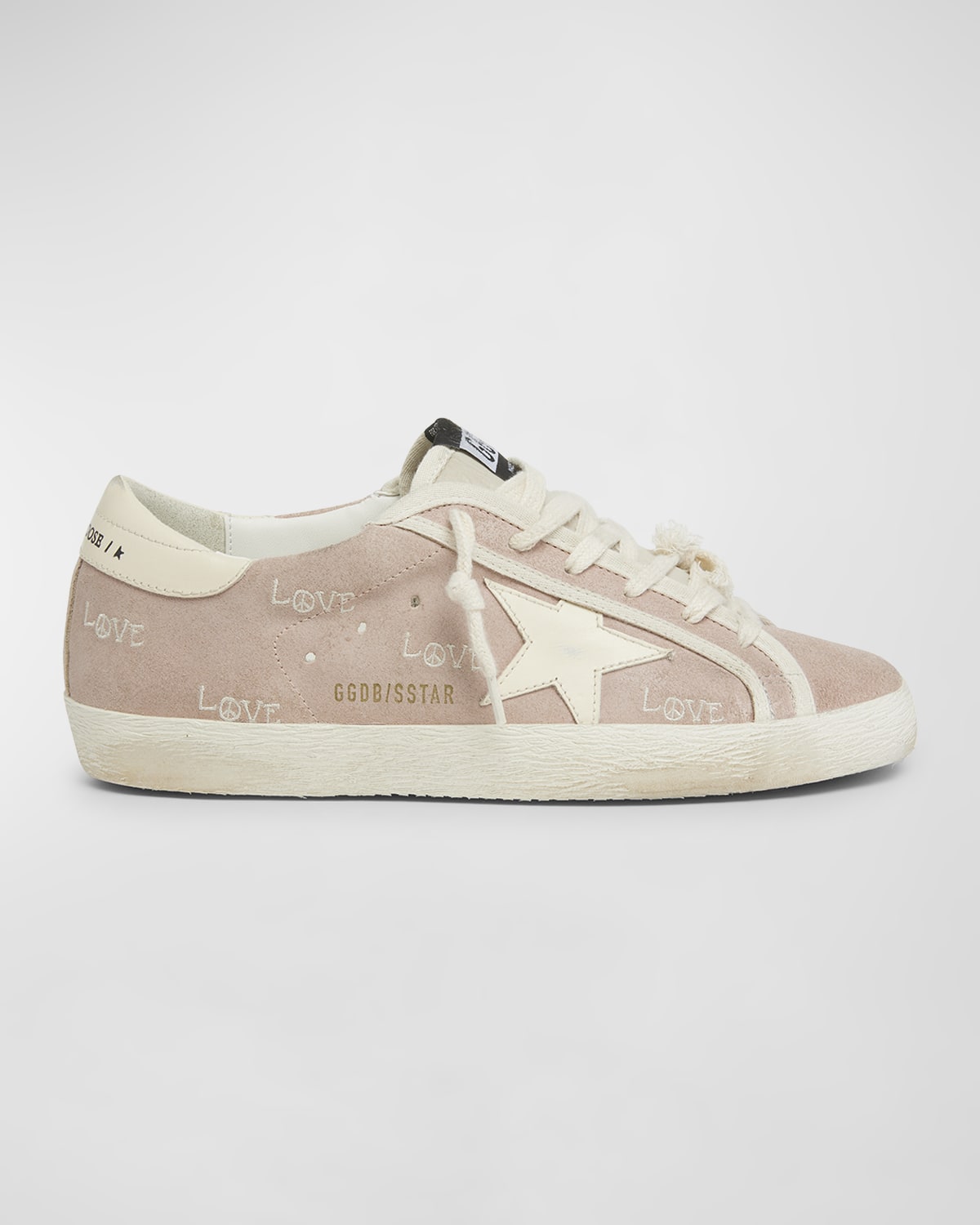 Golden Goose Superstar Suede Embroidered Low-Top Sneakers