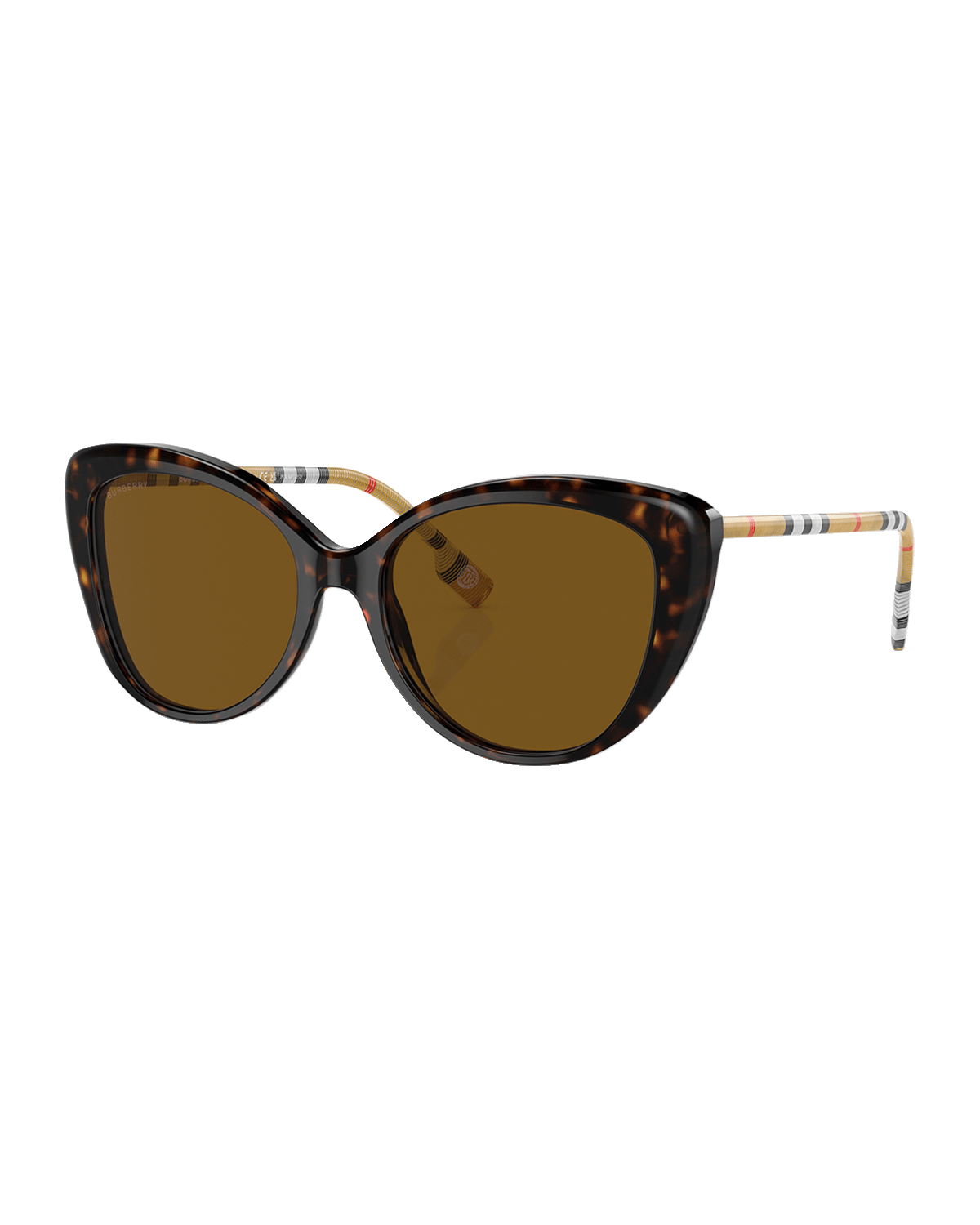 Burberry 0BE4407 Check Plastic Cat-Eye Sunglasses