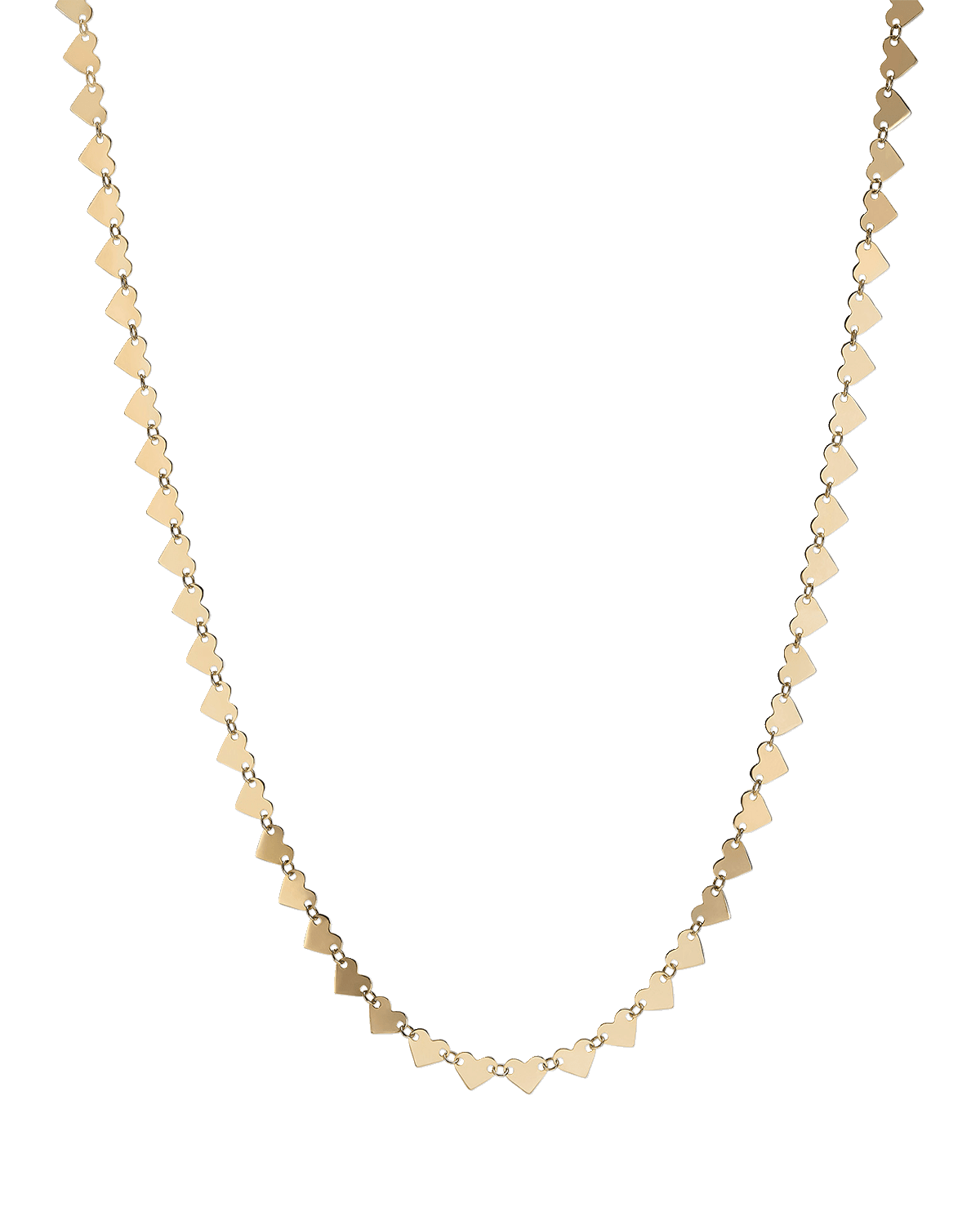 LANA 14K Gold Laser Heart Chain Necklace