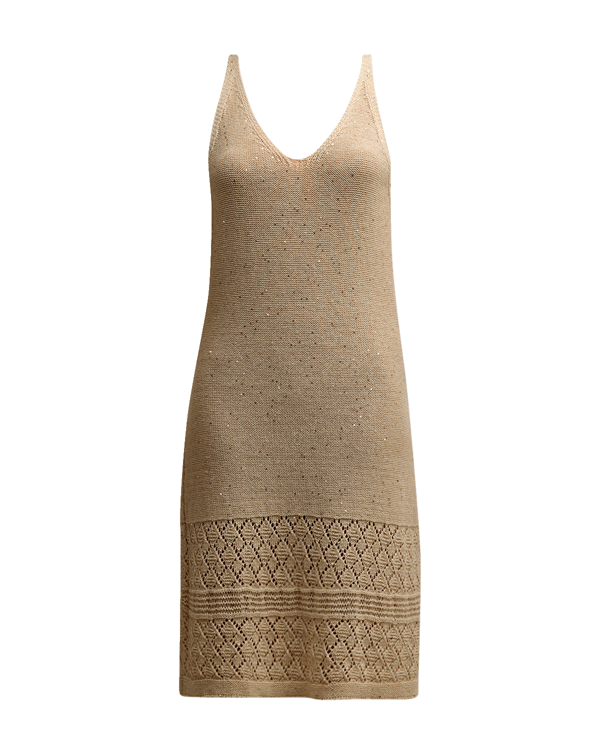 Eleventy Crochet-Knit Mini Dress