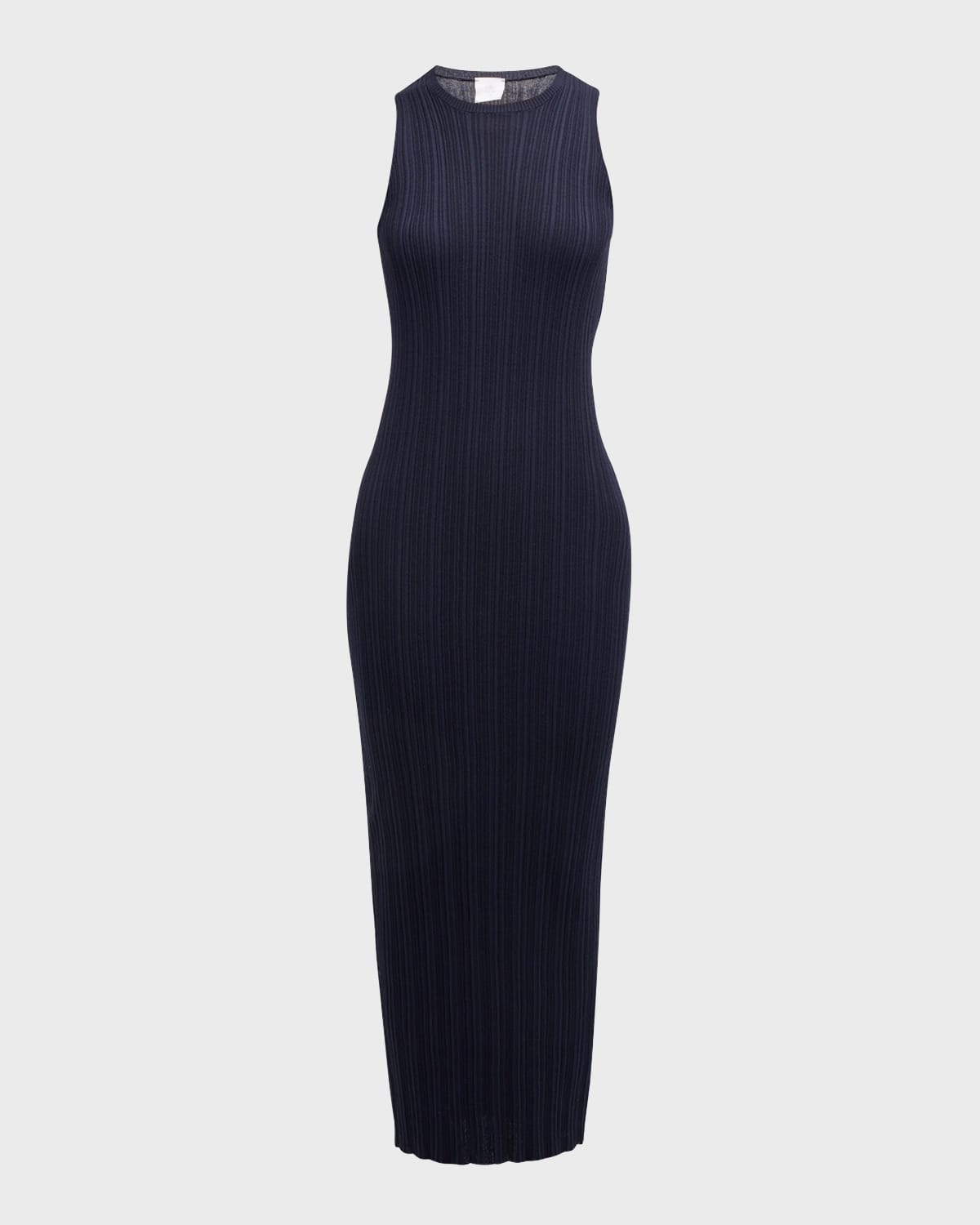 Eleventy Ribbed Sleeveless Bodycon Midi Dress