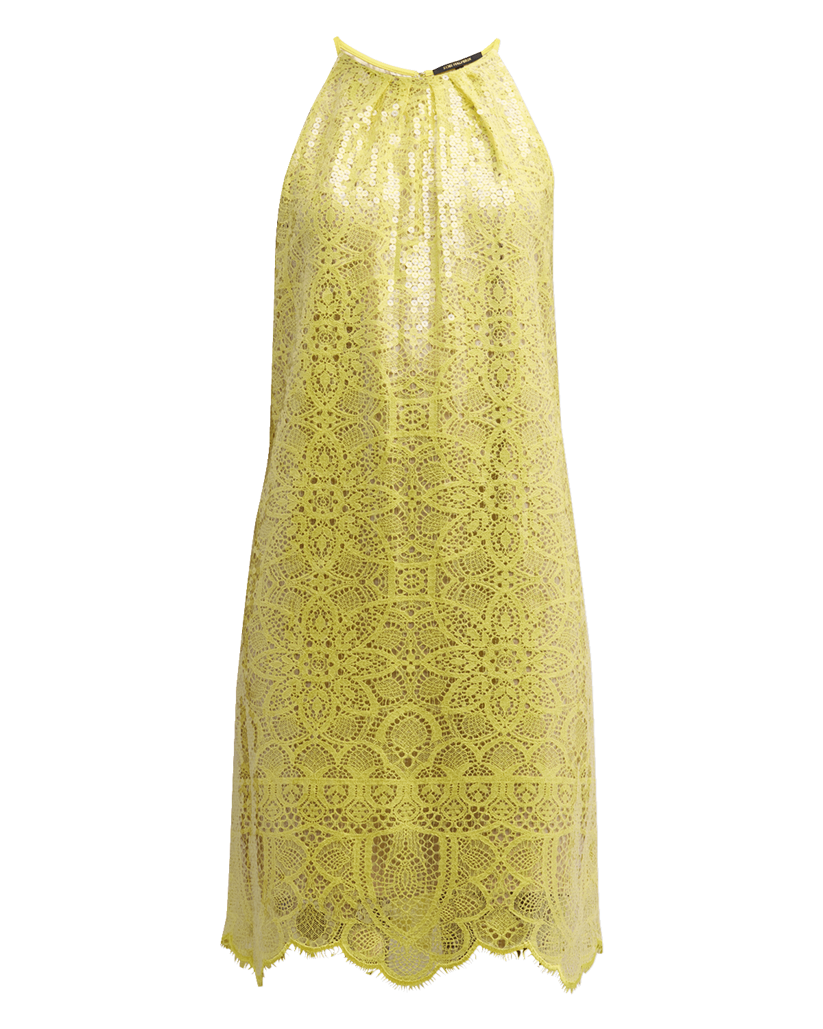 Kobi Halperin Maya Sequin Lace Halter Midi Dress