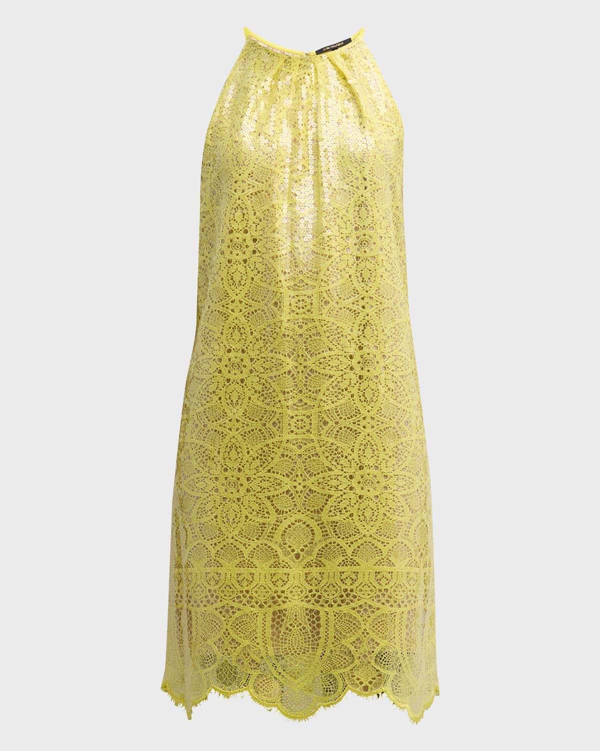 Kobi Halperin Maya Sequin Lace Halter Midi Dress