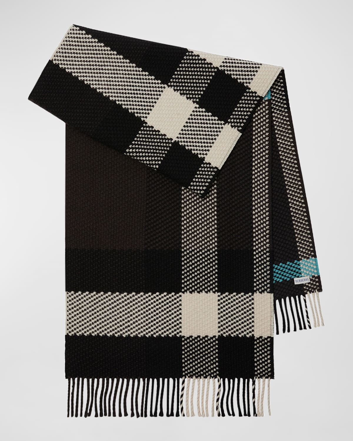 Burberry Men's Jumbo Check Wool Scarf