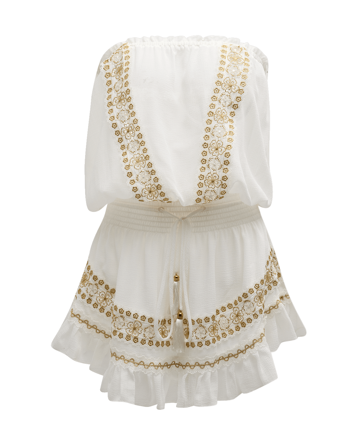 Ramy Brook Gwen Embroidered Strapless Mini Dress