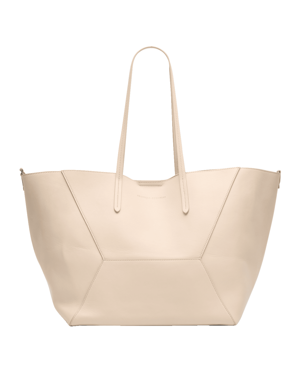 Brunello Cucinelli Geometric Monili Leather Tote Bag