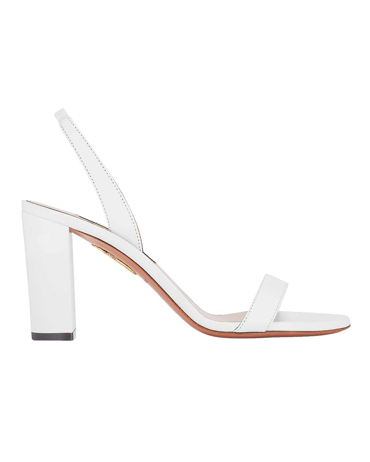 Aquazzura So Nude Leather Slingback Sandals