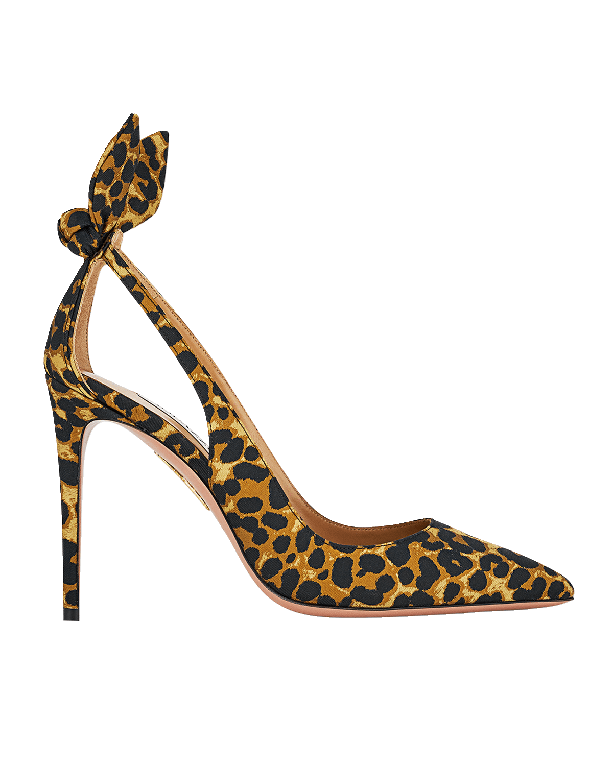 Aquazzura 105mm Leopard Bow Stiletto Pumps