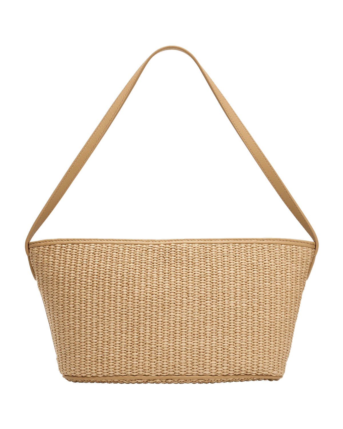 Brunello Cucinelli Zip Raffia Shoulder Bag