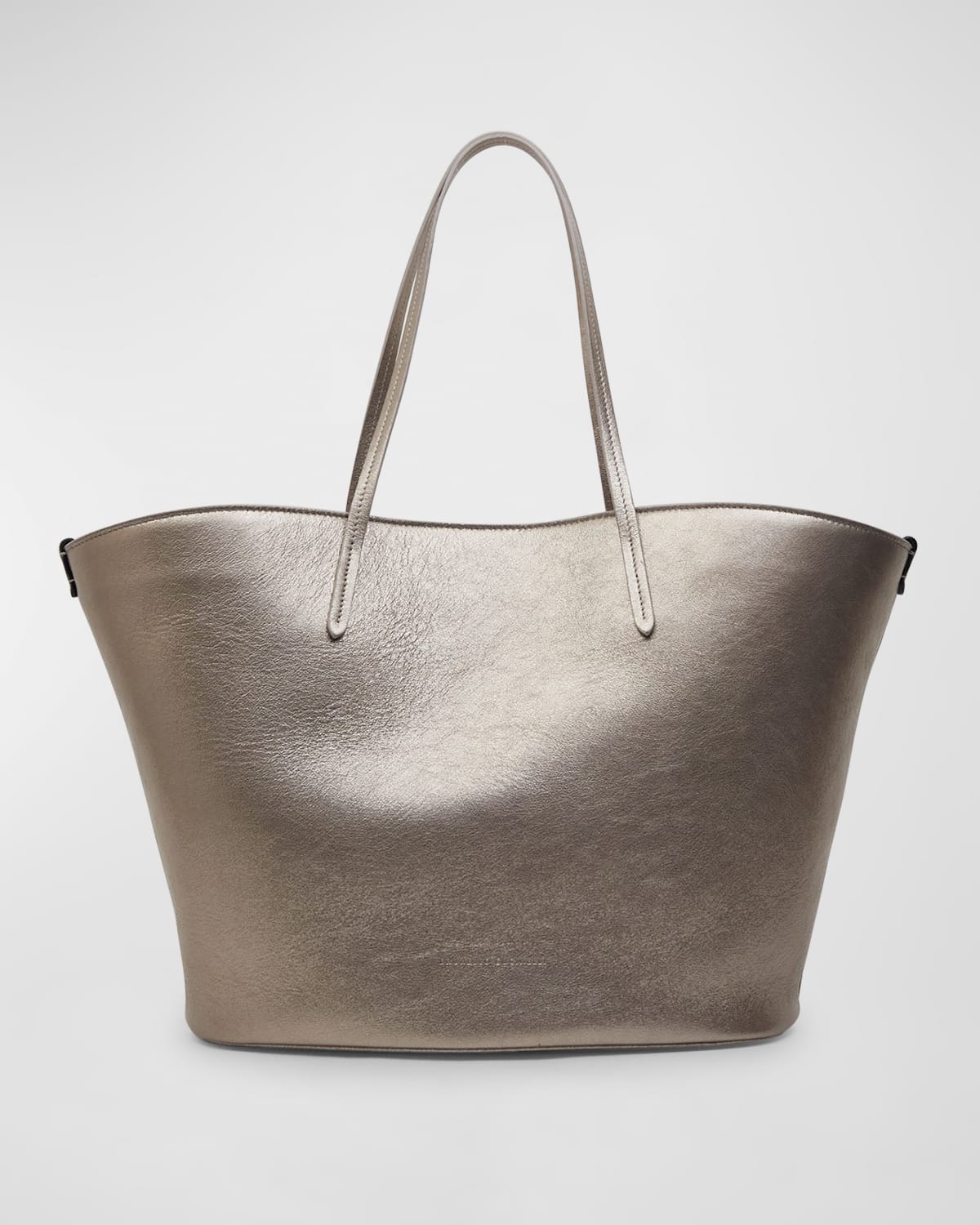 Brunello Cucinelli Metallic Leather Tote Bag