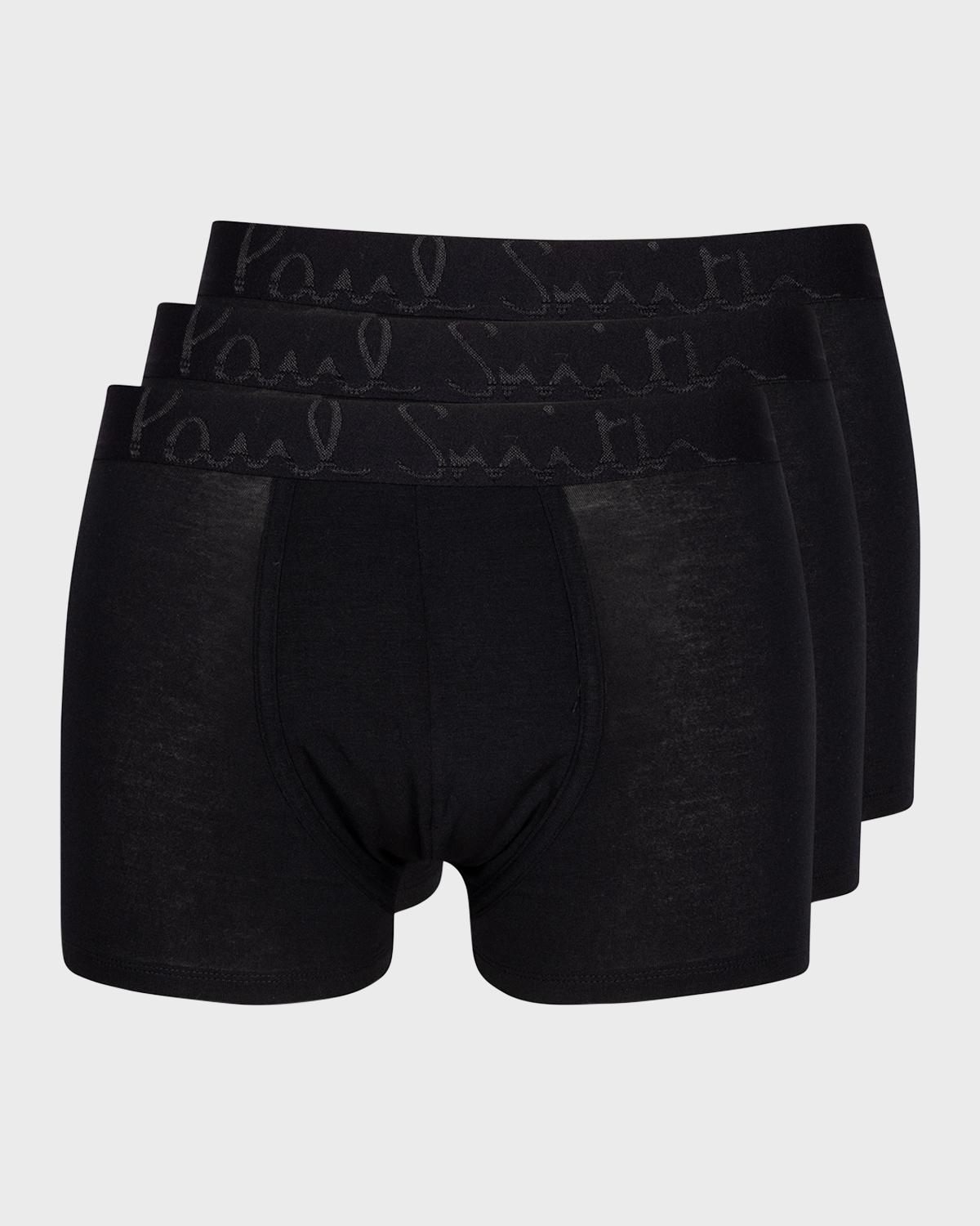 Paul Smith Men's 3-Pack Solid Stretch Trunks