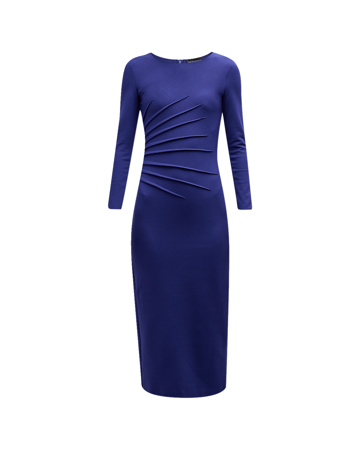 Emporio Armani Pintuck Jersey Midi Sheath Dress