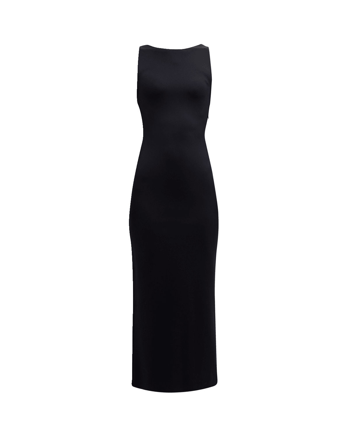 Emporio Armani Sleeveless Open-Back Jersey Maxi Dress