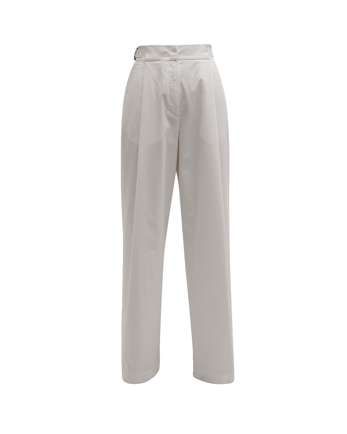 Emporio Armani Pleated High-Rise Wide-Leg Chino Pants