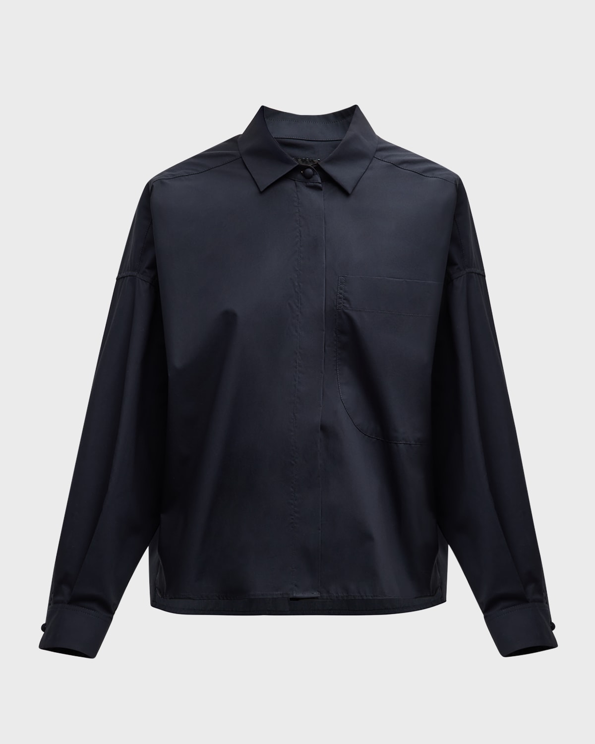 Emporio Armani Button-Down Cotton Poplin Shirt