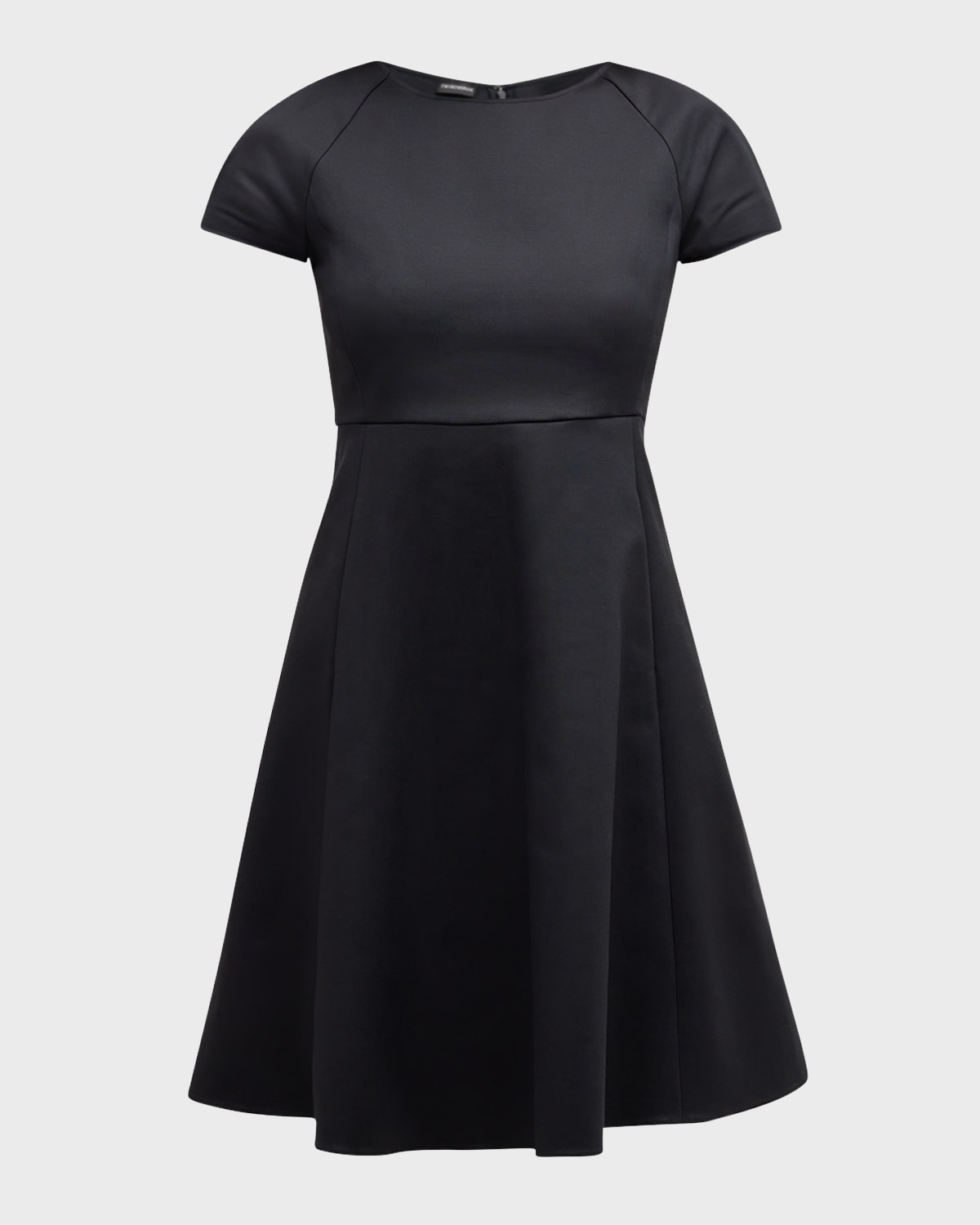 Emporio Armani Raglan-Sleeve Fit-&-Flare Mini Dress