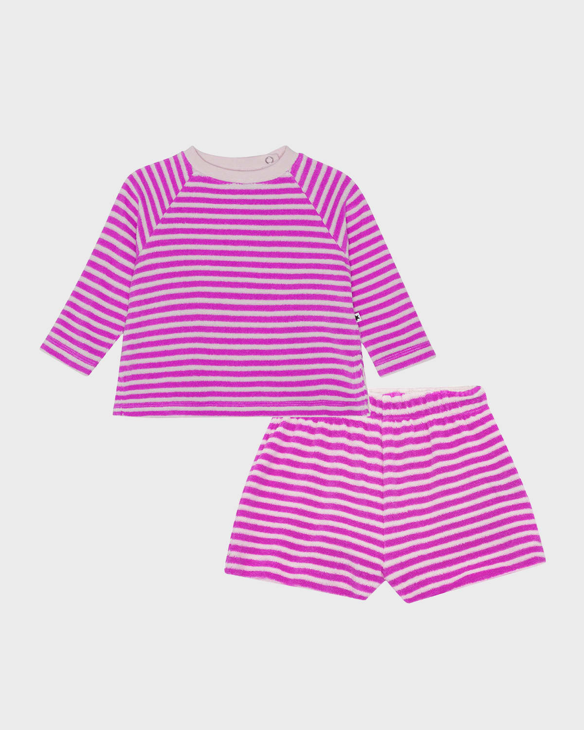 Molo Girl's Dora Striped Two-Piece Set, Size 6M-2
