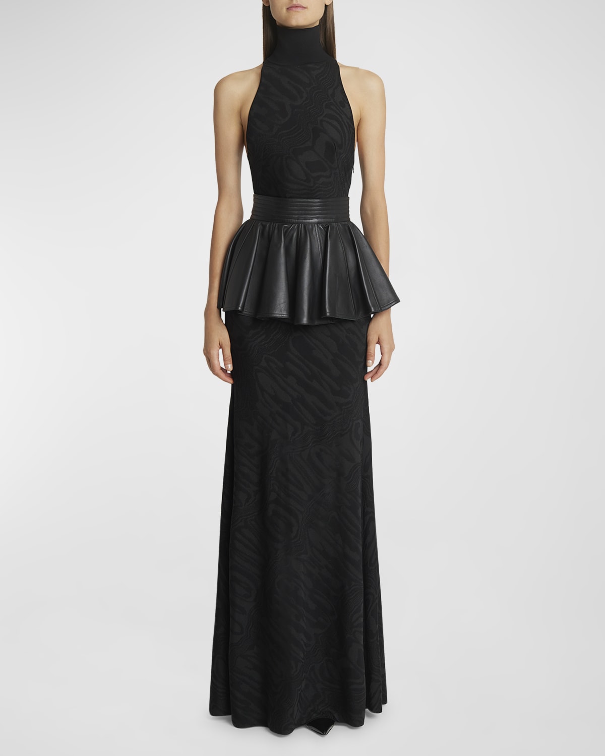ALAIA Abstract Halter Gown
