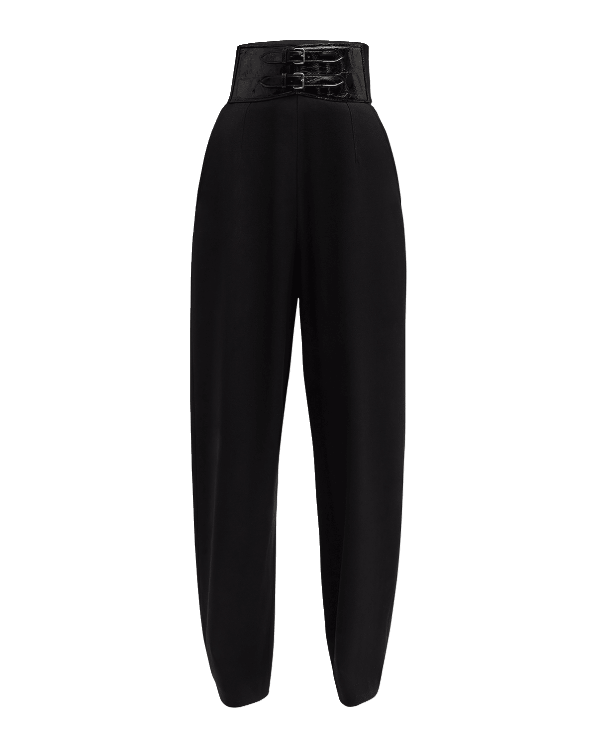 ALAIA High-Rise Belted Trousers