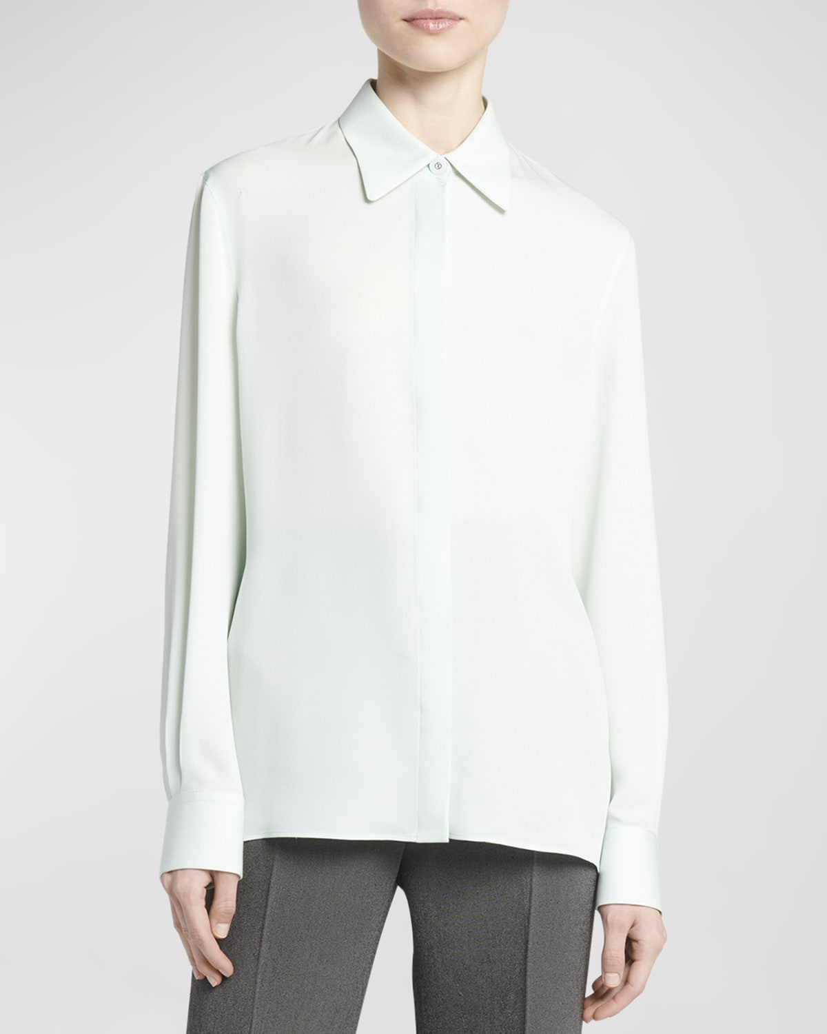 Giorgio Armani Classic Button Down Silk Blouse