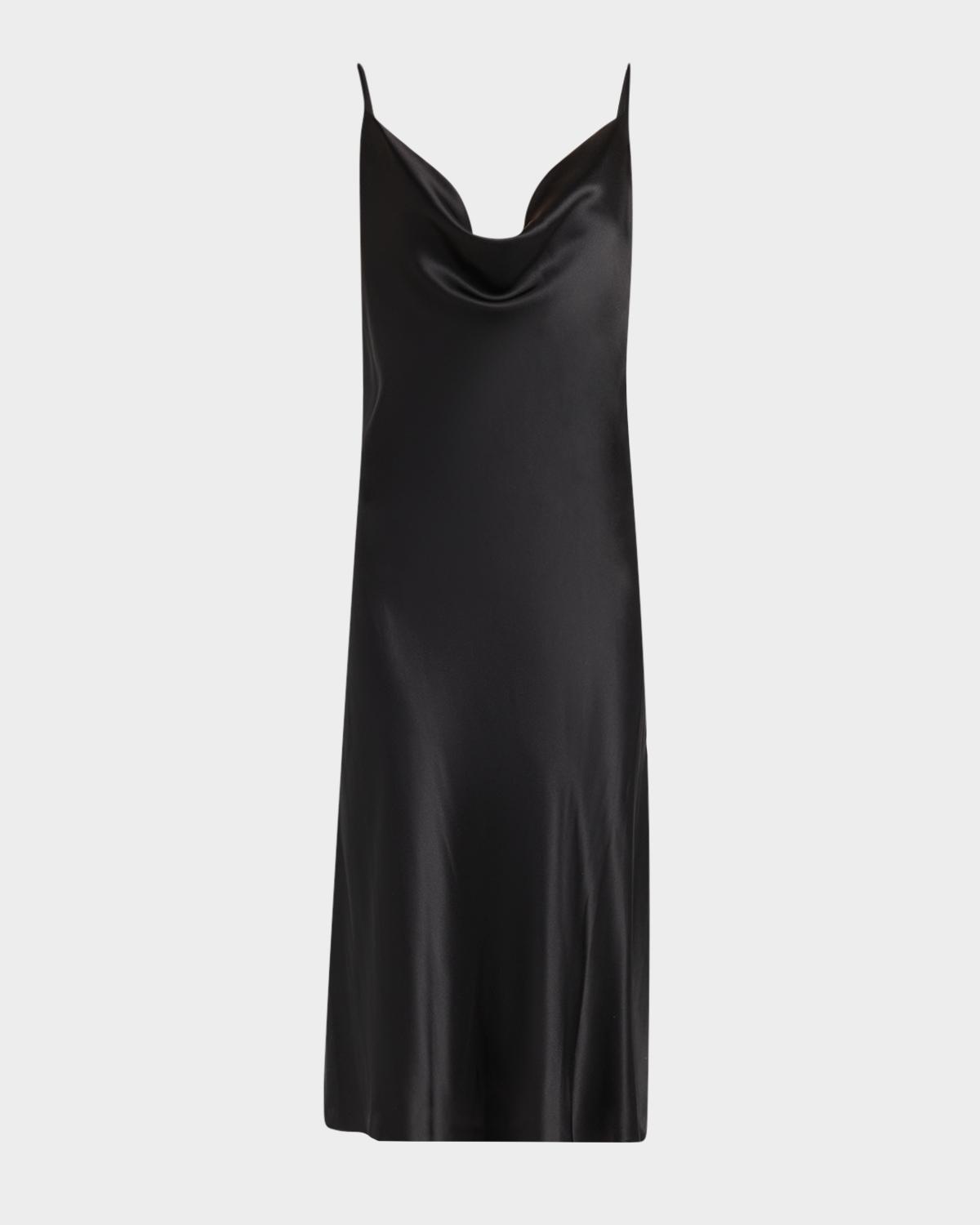 Christine Lingerie Sleeveless Cowl-Neck Silk Nightgown