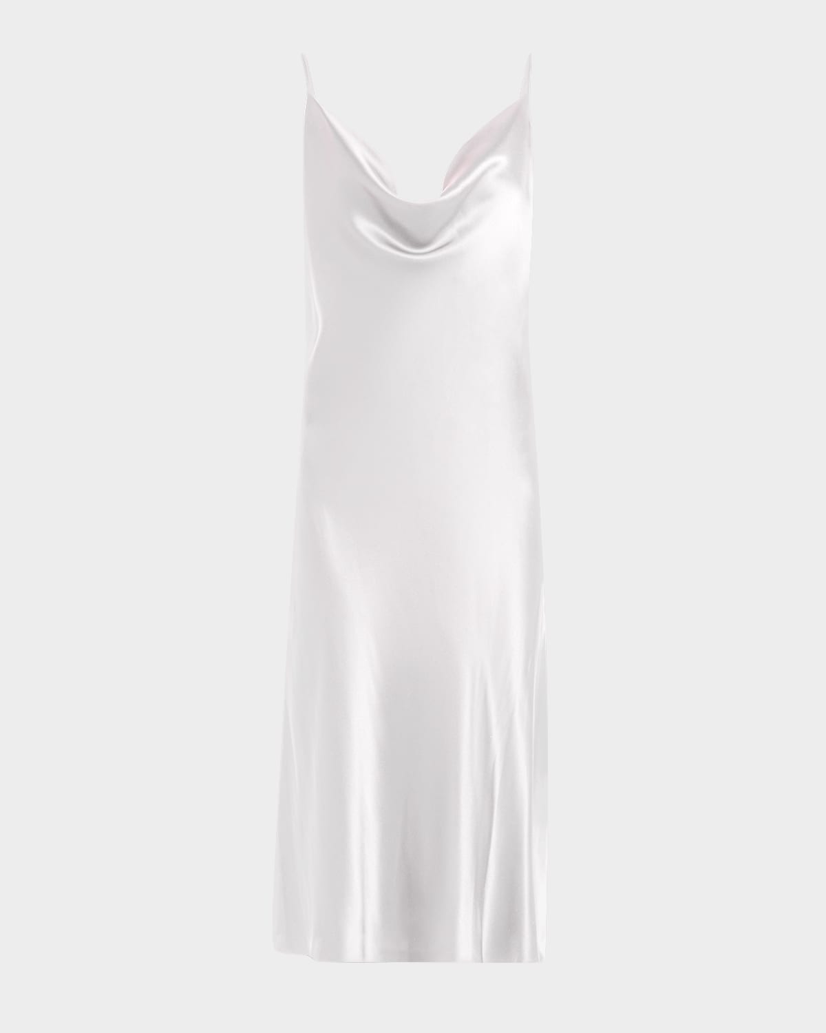 Christine Lingerie Sleeveless Cowl-Neck Silk Nightgown