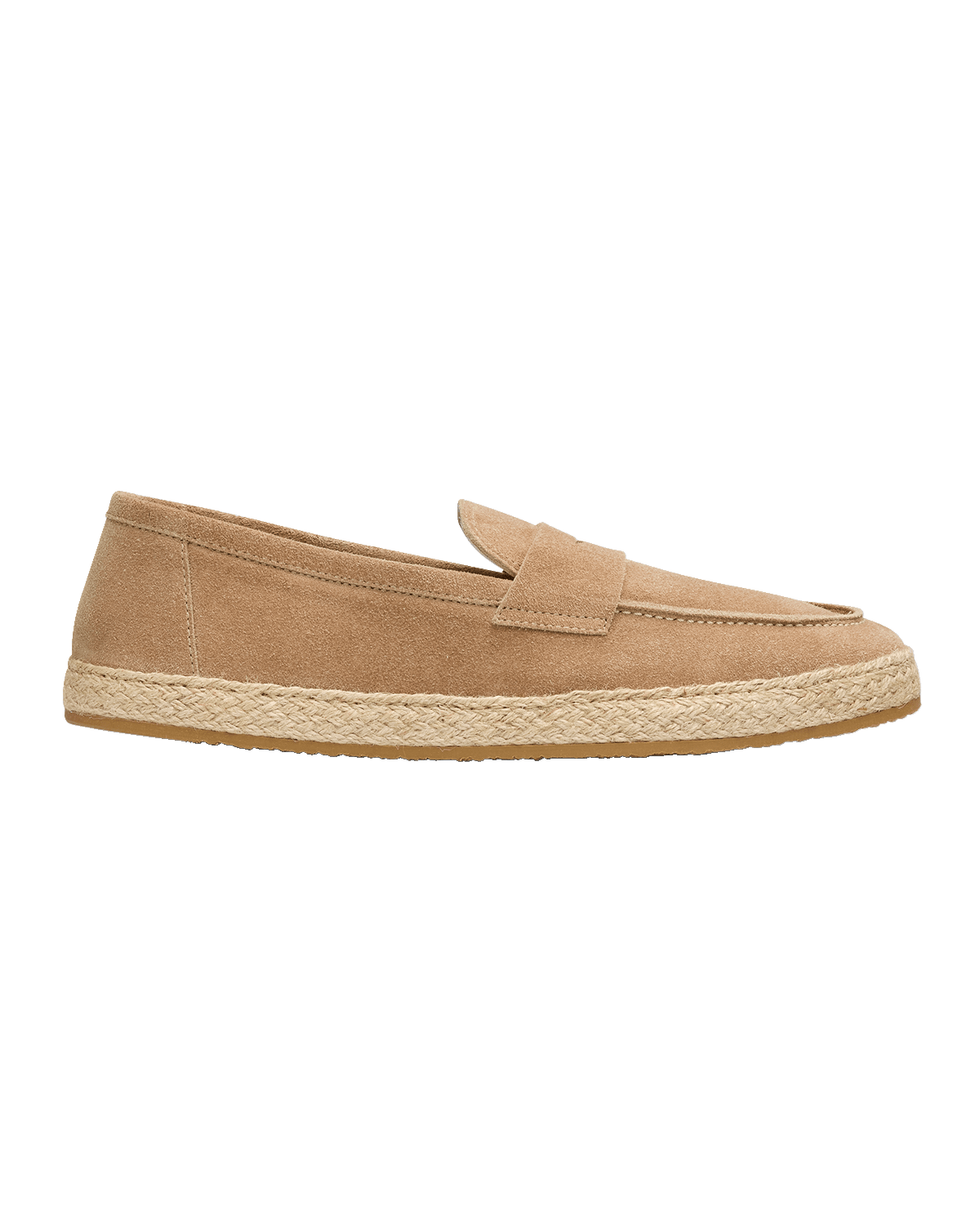 Brunello Cucinelli Men's Suede Espadrille Penny Loafers