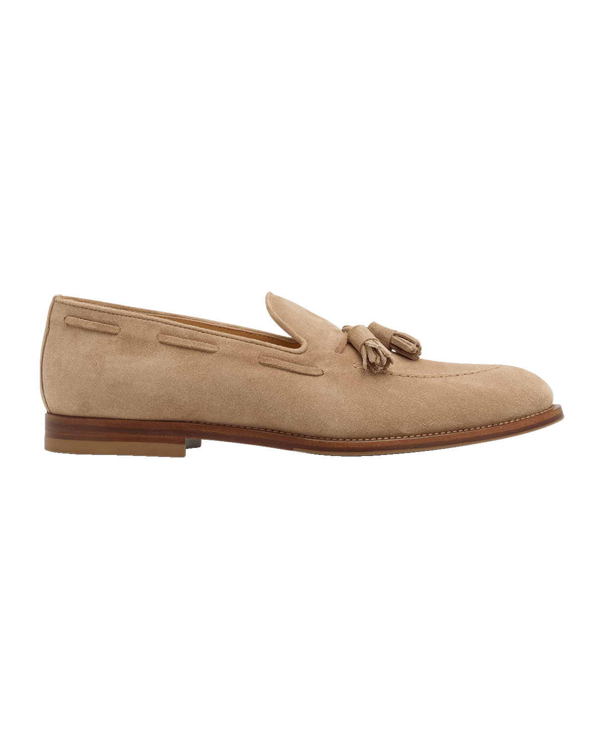 Brunello Cucinelli Men's Suede Tassel Loafers