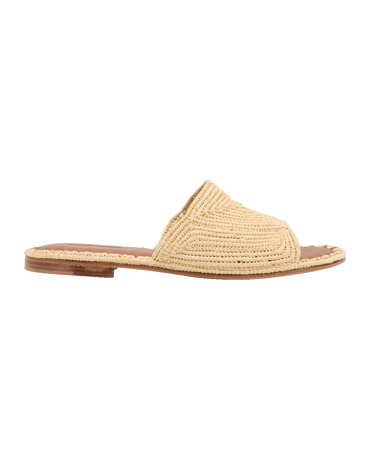 Carrie Forbes Linea Flat Raffia Sandals