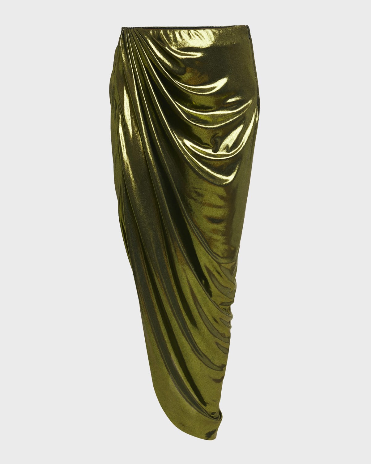Gaurav Gupta Metallic Draped High-Low Skirt