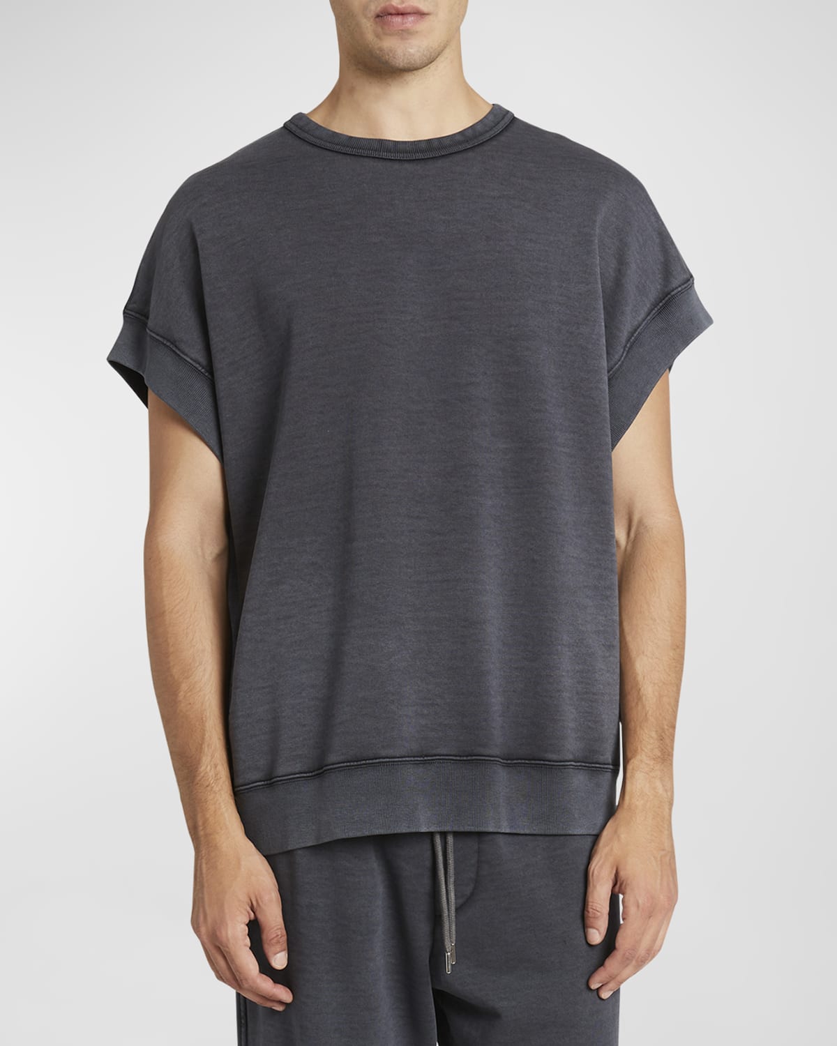 Dries Van Noten Men's Haxt Short-Sleeve Sweatshirt