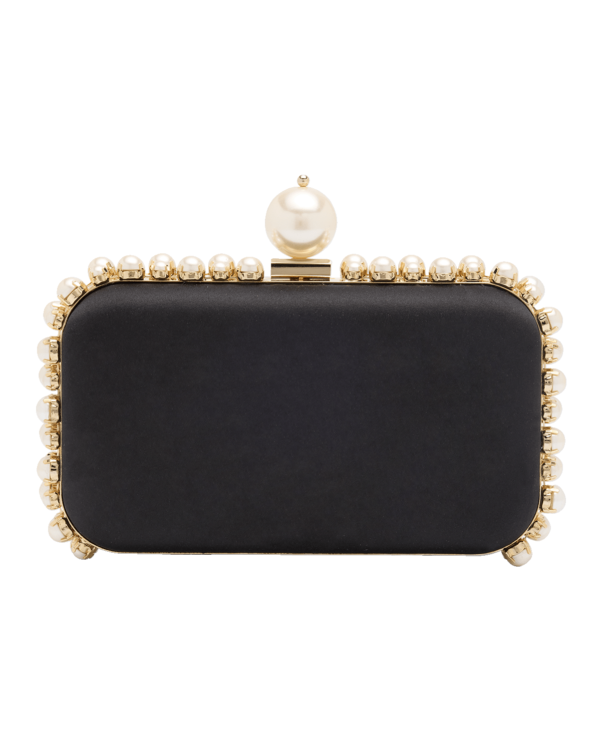 Rosantica Clio Pearly Satin Clutch Bag