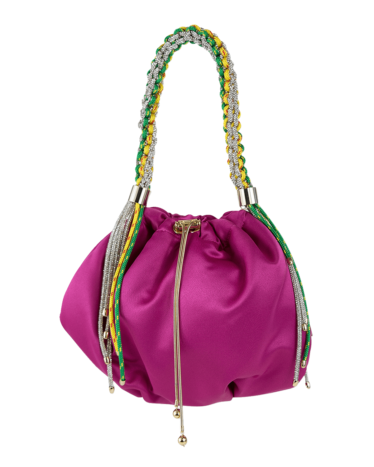 Rosantica Fatale Crystal Rope Top-Handle Bag