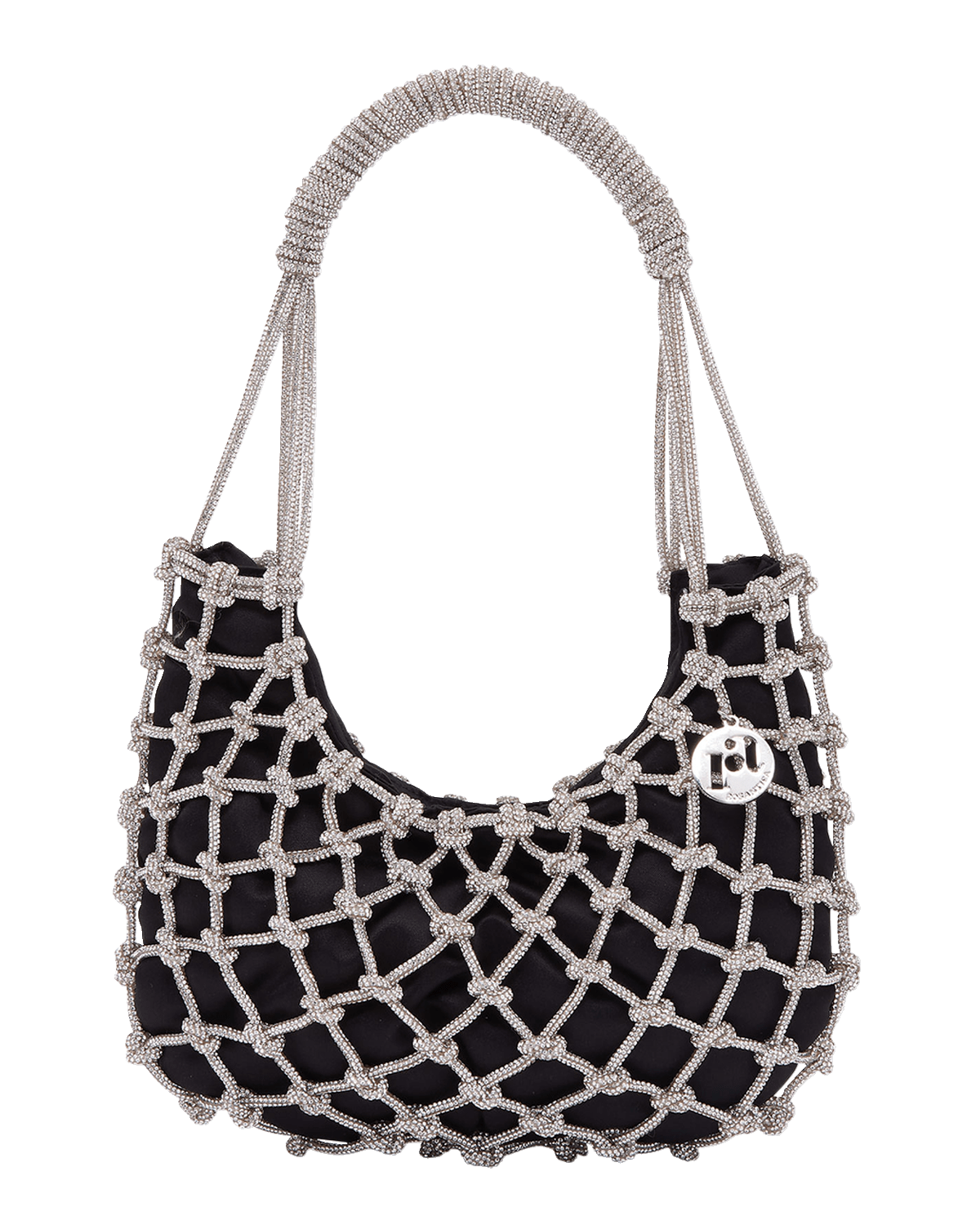 Rosantica Nodi Net Crystal Shoulder Bag