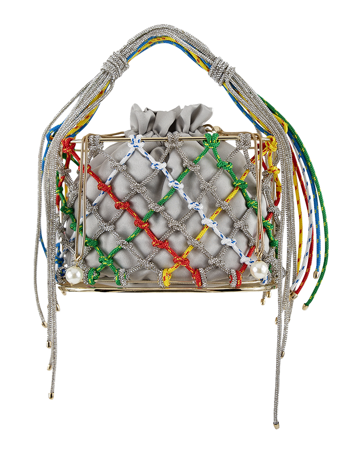 Rosantica Rope Net Box Top-Handle Bag