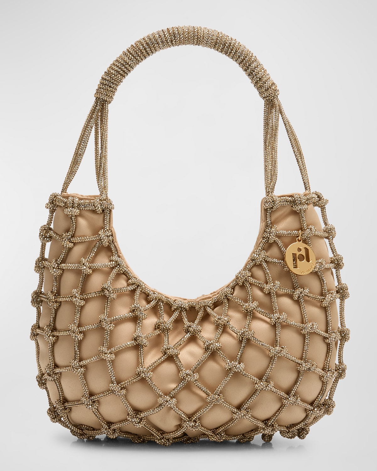 Rosantica Nodi Crystal Caged Top-Handle Bag