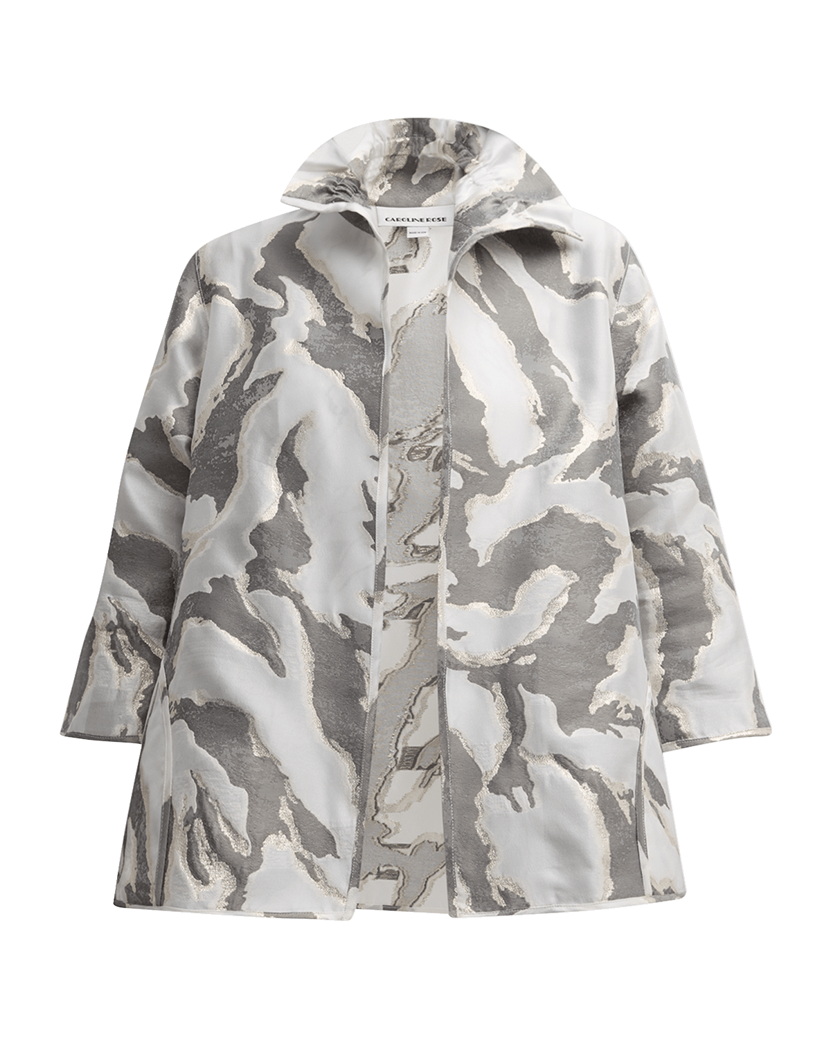 Caroline Rose Glam Getaway Metallic Devore Jacket