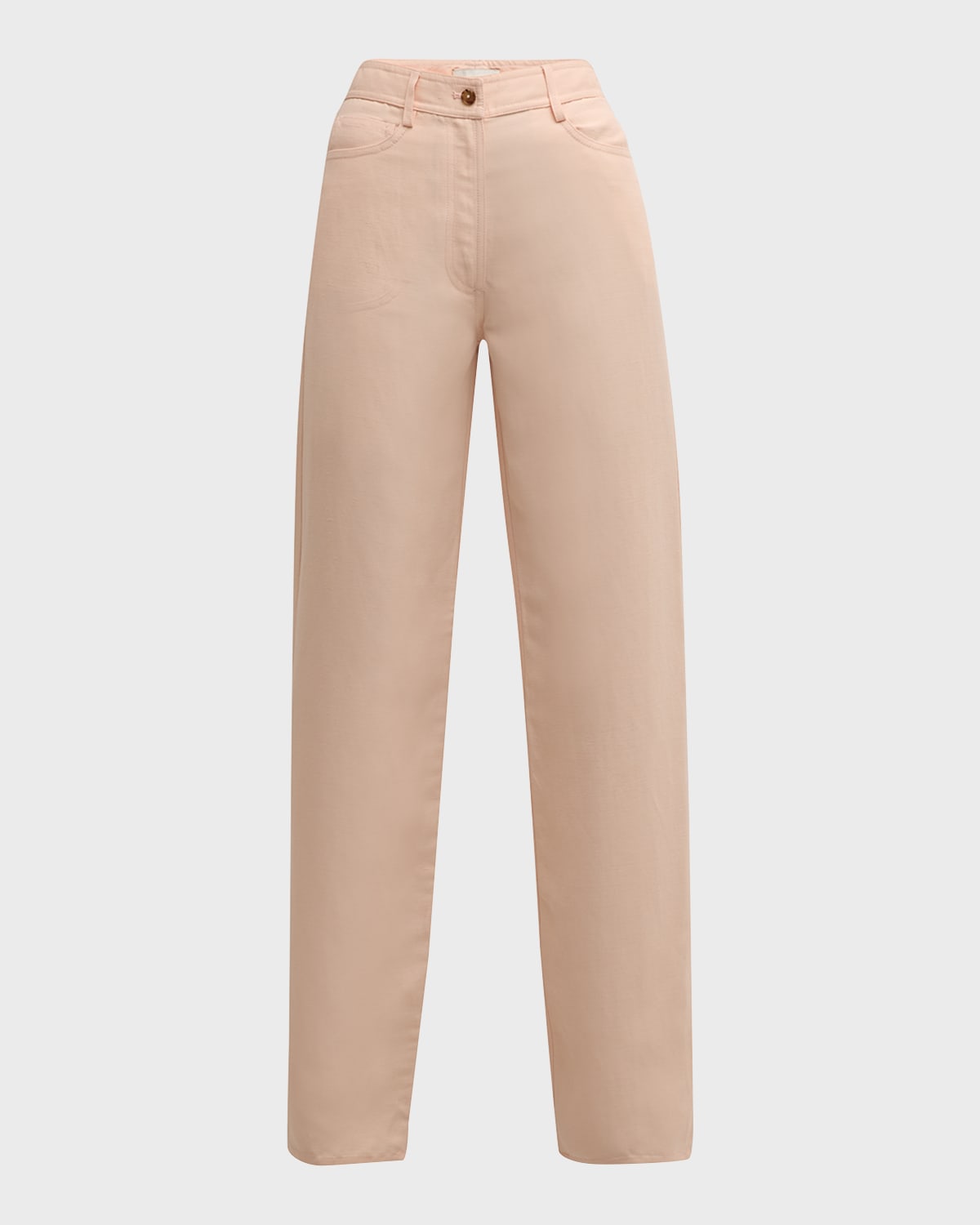 Loulou Studio Peran High-Rise Linen-Blend Wide-Leg Pants