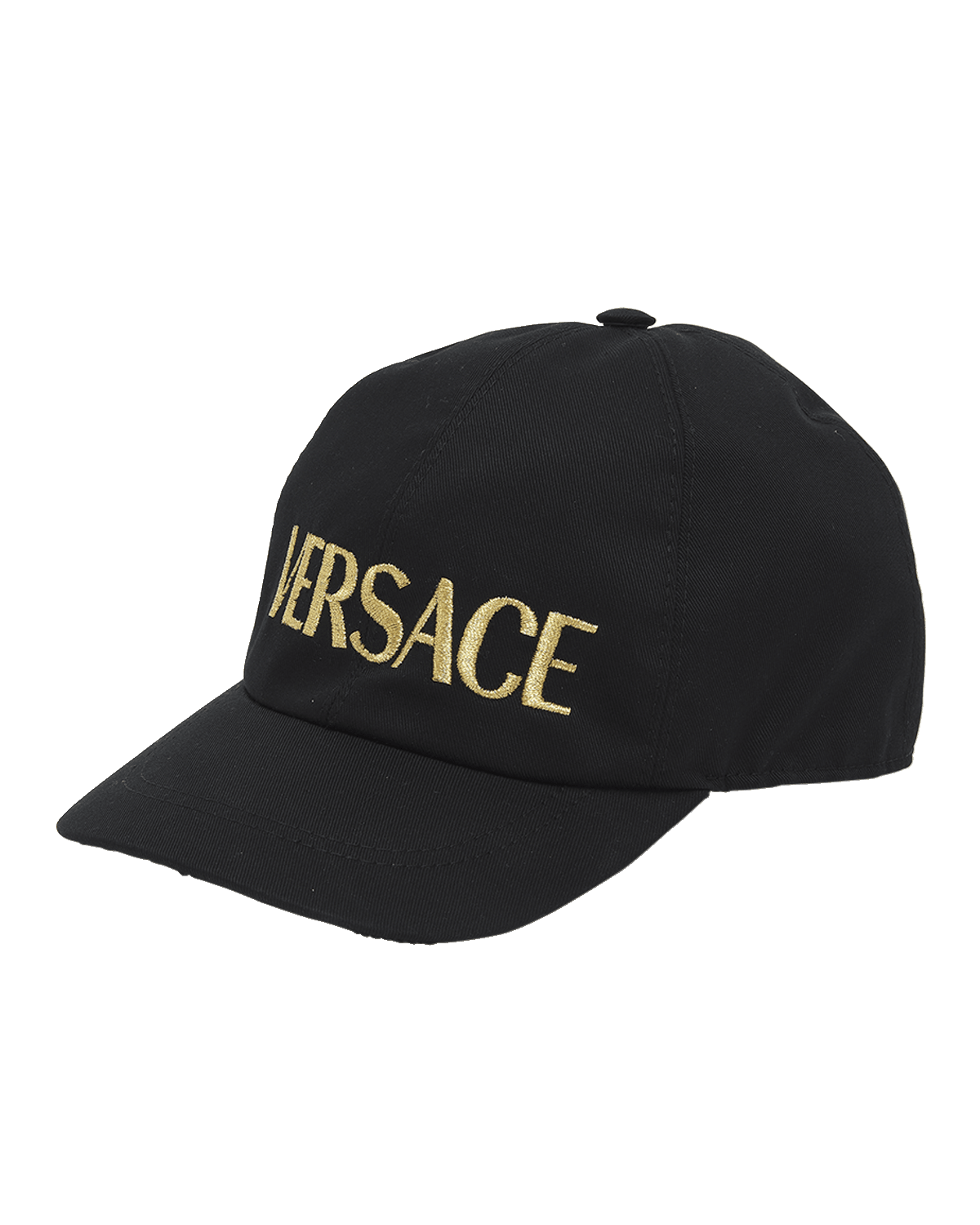 Versace Kid's Drill Embroidered Logo Baseball Cap, Size XS-L