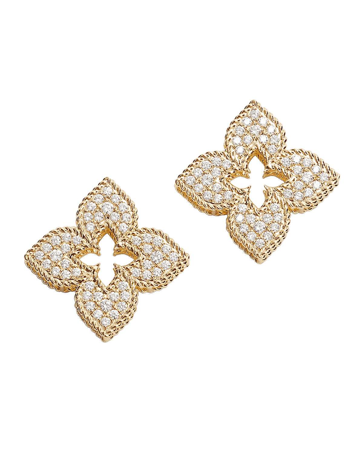 Roberto Coin 18K Yellow Gold Venetian Princess Diamond Earrings, 20mm