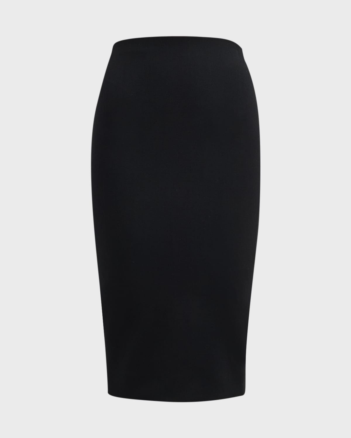 Victoria Beckham Double Wool Crepe Midi Skirt