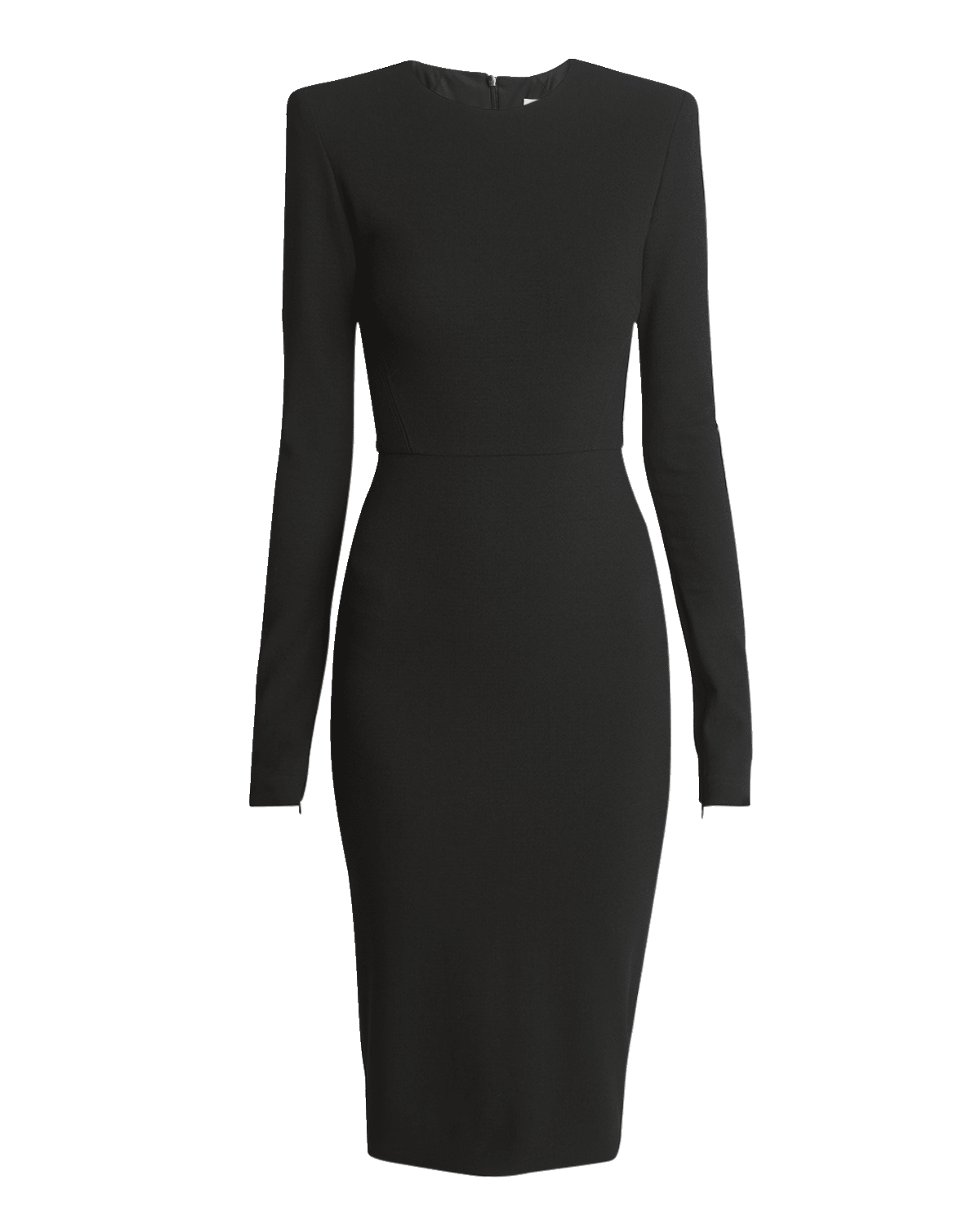 Victoria Beckham Sheath Wool Midi Dress