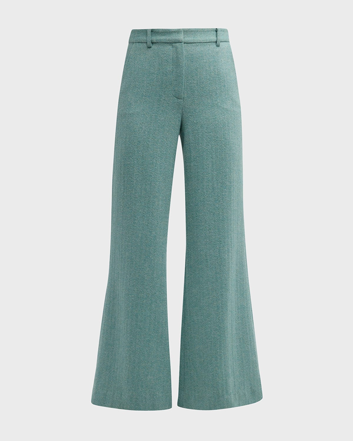L'Agence Pilar Wide-Leg Wool-Blend Pants