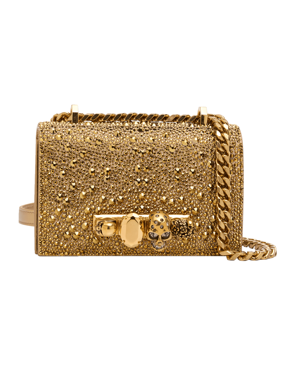 Alexander McQueen Mini Jewel Crystal Shoulder Bag