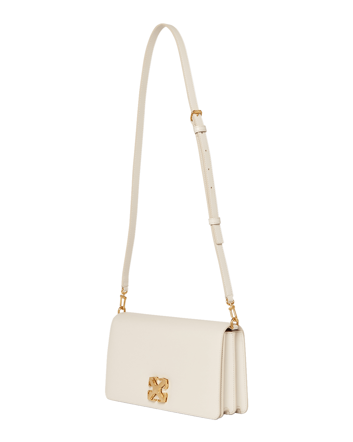 Off-White Jitney 1.7 Flap Leather Crossbody Bag