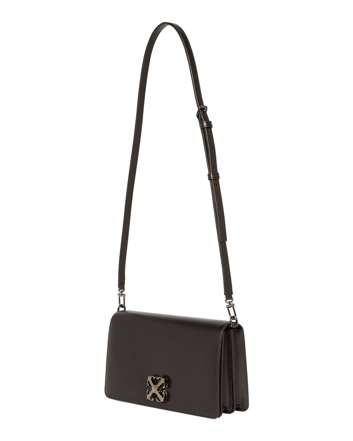 Off-White Jitney 1.7 Flap Leather Crossbody Bag