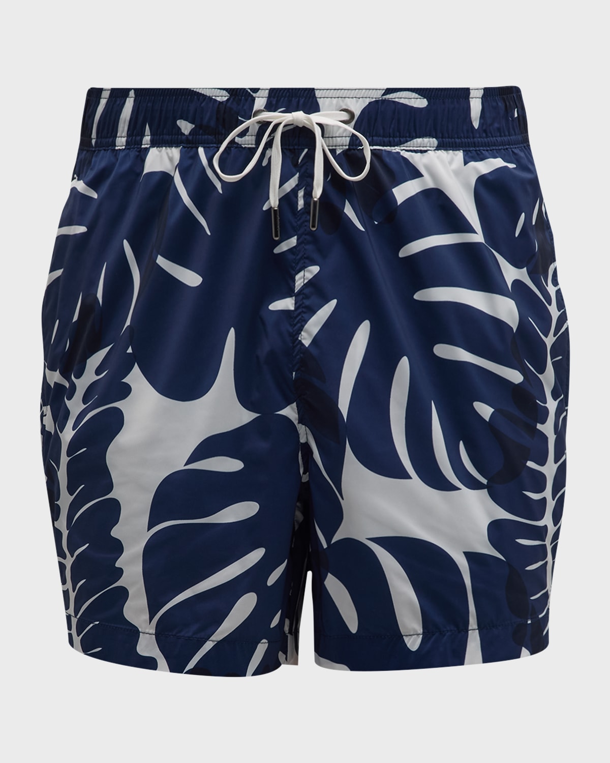 Onia Men's Charles 5" Leaf-Print Swim Trunks