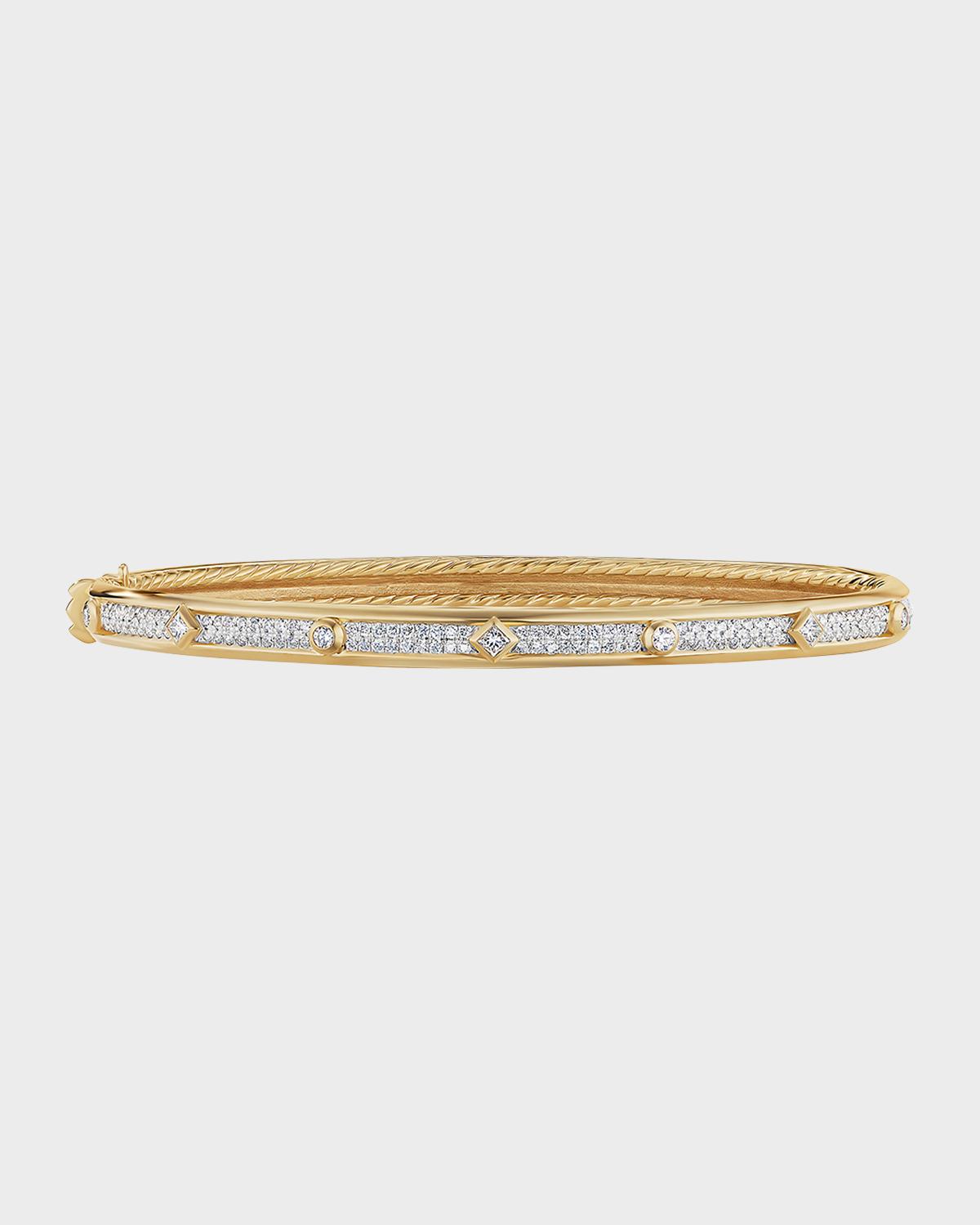 Modern Renaissance Bracelet with Diamonds in 18K Gold, 4.5mm