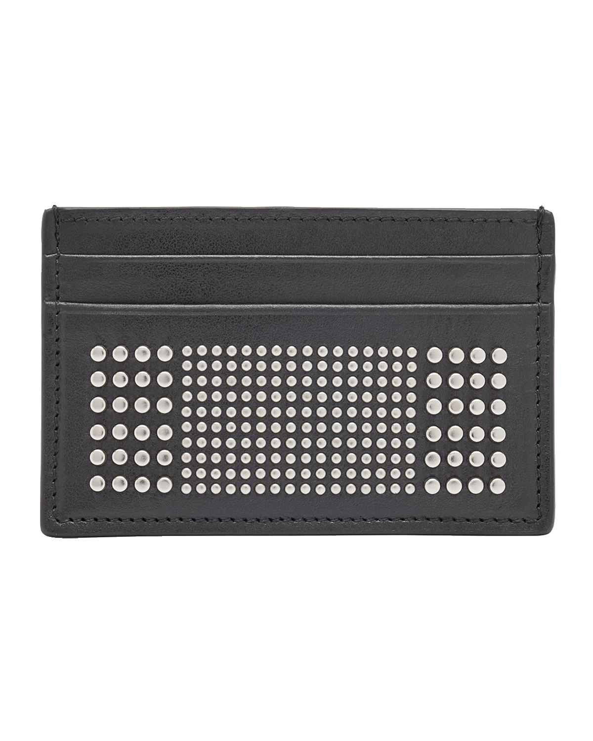 Alexander McQueen Men's Studded Leather Card Holder