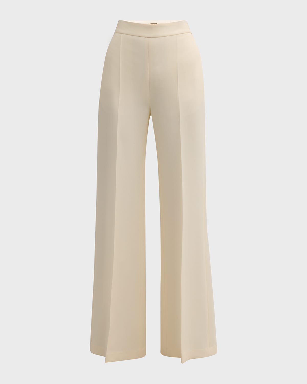 Adam Lippes Bettina Flared Silk-Wool Pants